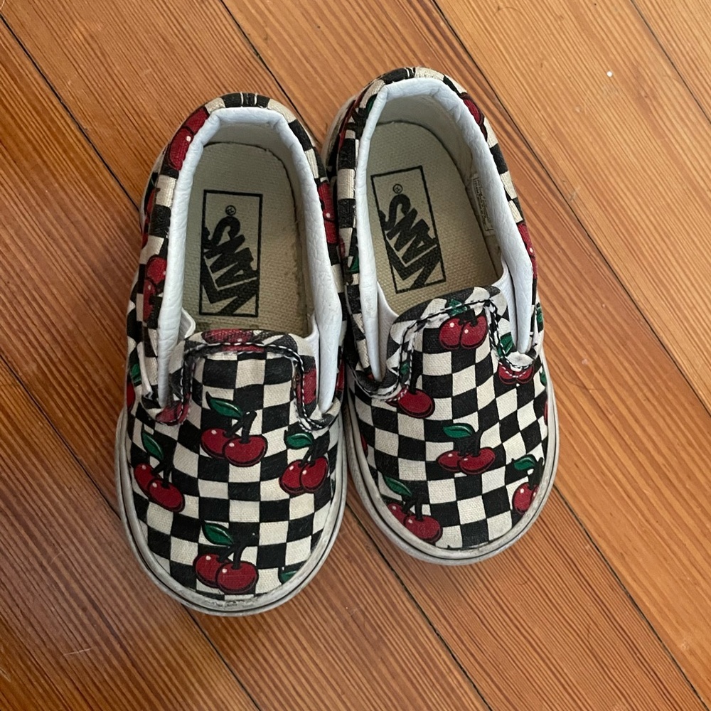 Vans cherry sneakers size 6.5
